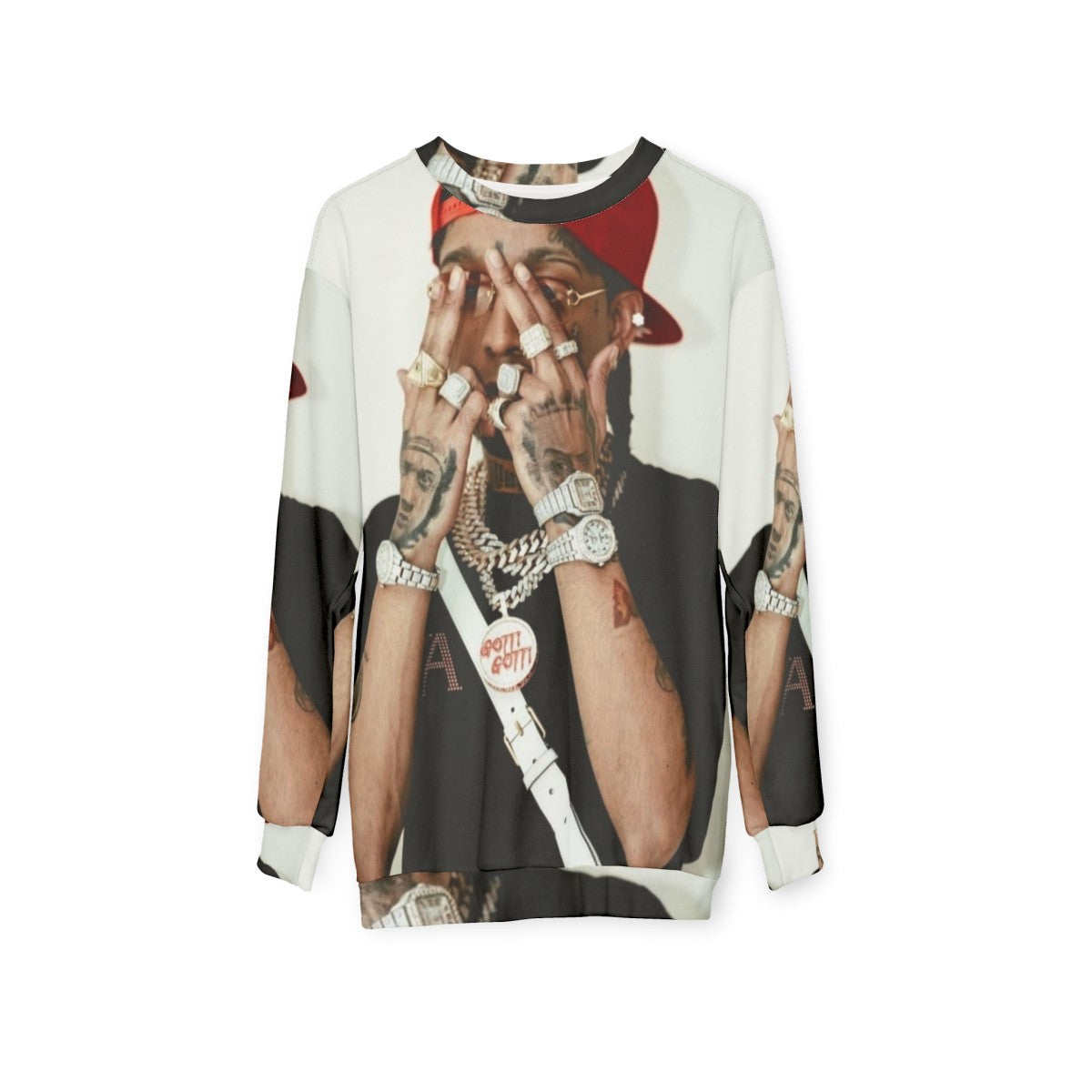 Rochyrd Urban Sweatshirt featuring Parallel Movement Dominican rap design - hanging