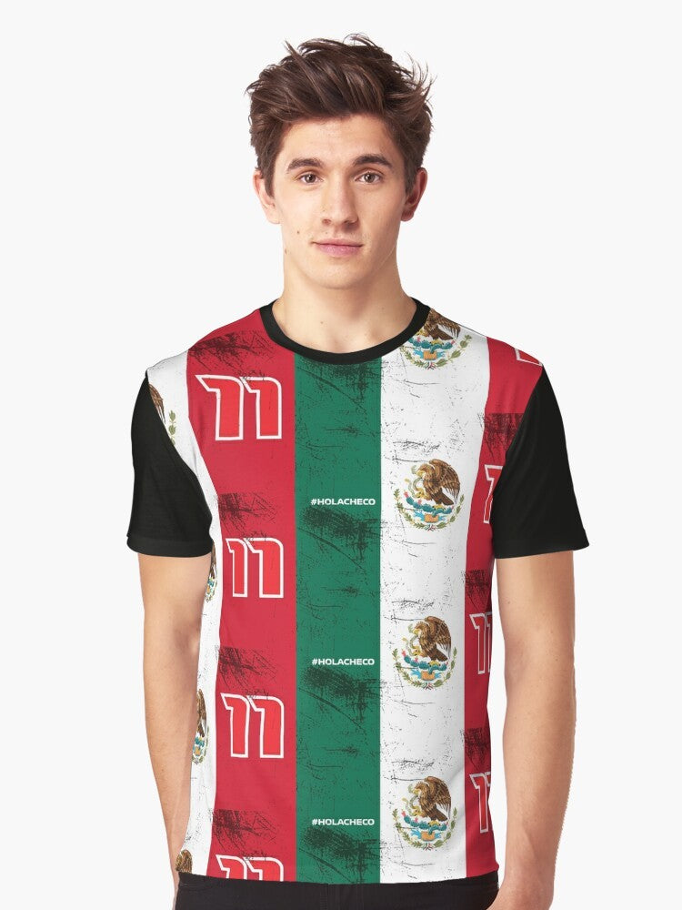 Sergio Perez "Checo" Mexico Formula One Racing Graphic T-Shirt - Men