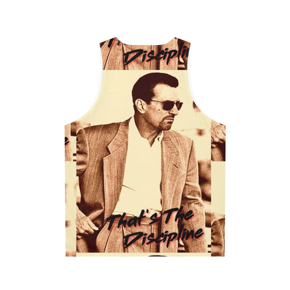 Unisex tank top with iconic portrait of Robert De Niro and Al Pacino from the movie 'Heat' - Back