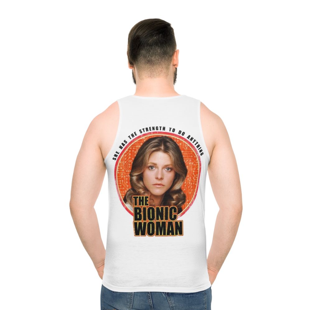 "The Bionic Woman" Unisex Tank Top - men back