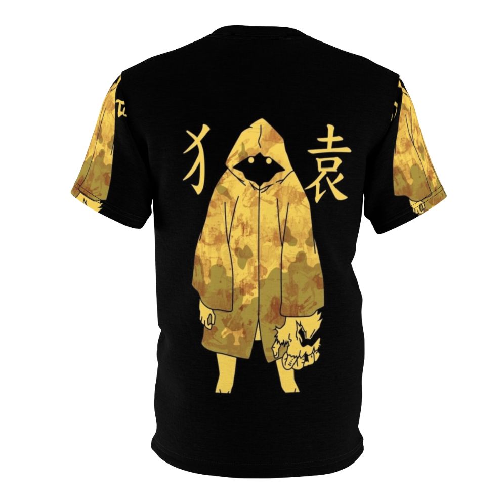 Monogatari series inspired graphic tee featuring the character Suruga Monkey - Back