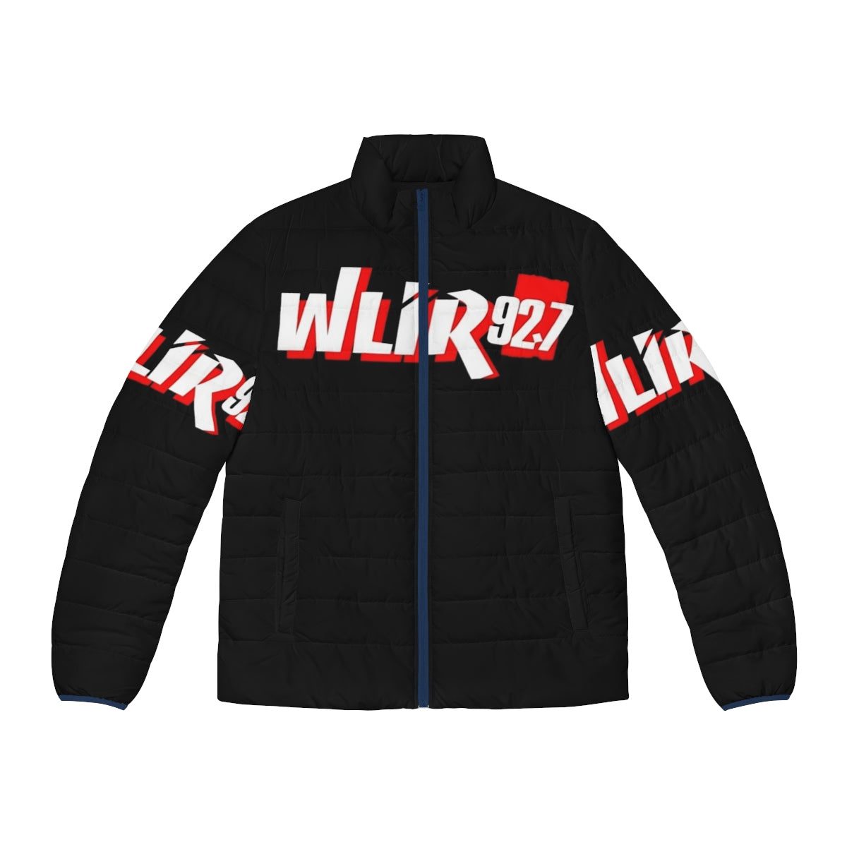 Wlir black puffer jacket with warm and weather-resistant design