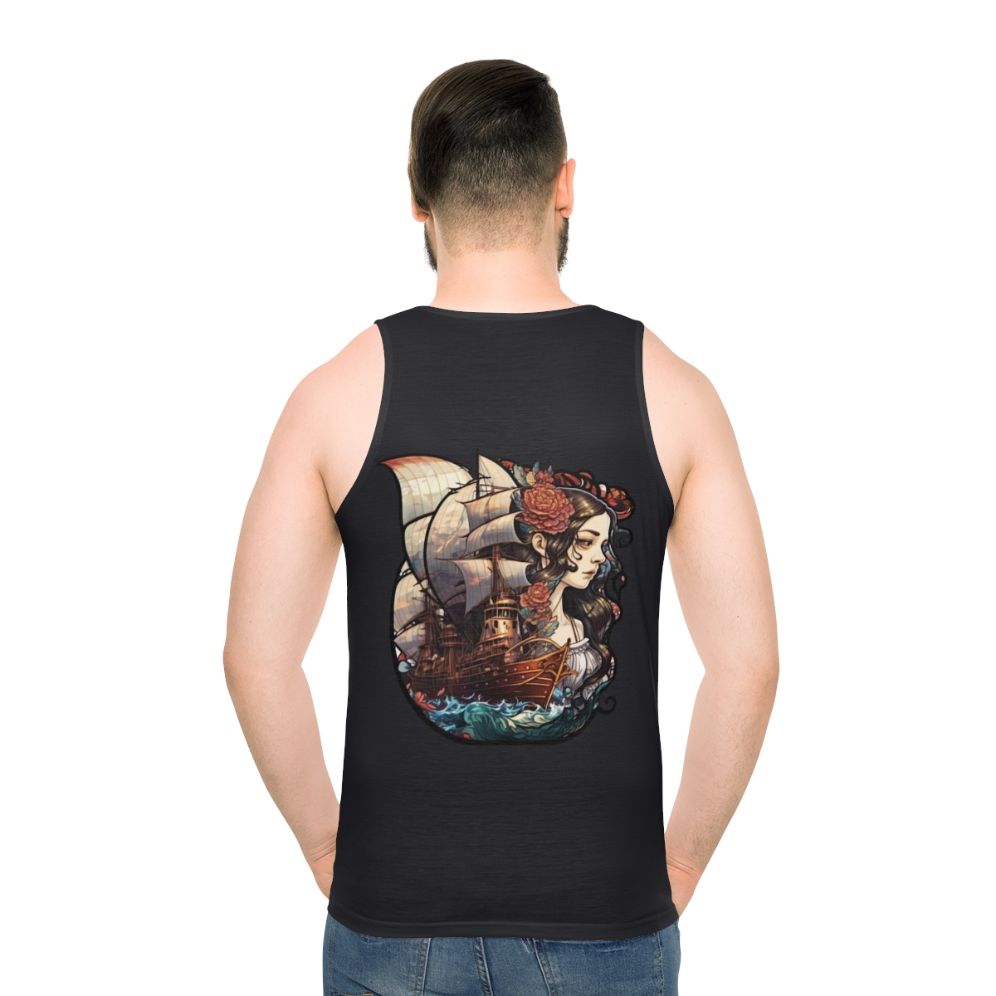 Mythical Sea Creatures Unisex Tank Top - men back