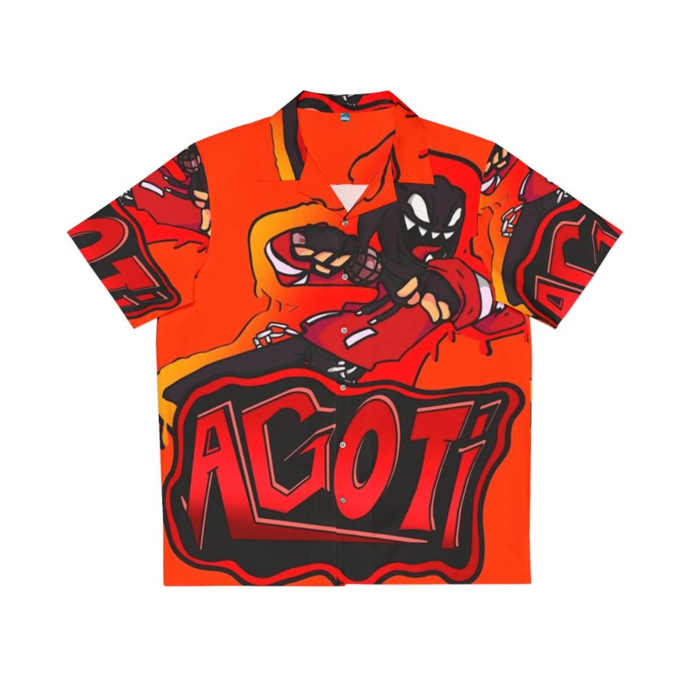 Agoti FNF Mod Character Graffiti Hawaiian Shirt