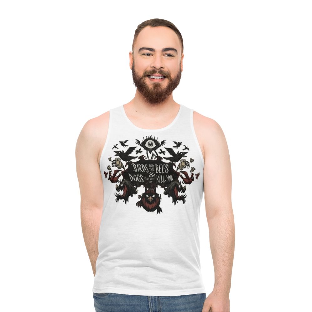 Don't Starve the Birds and the Bees Unisex Horror Game Survival Tank Top - men