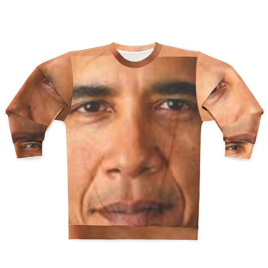 Trendy Obama Face Sweatshirt