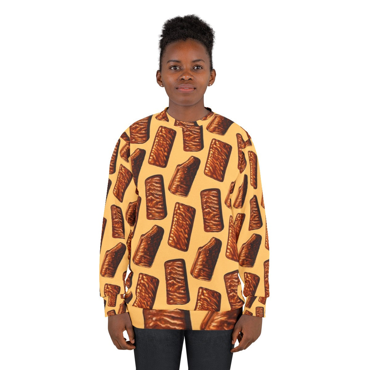 Tim Tam chocolate biscuit pattern sweatshirt - women