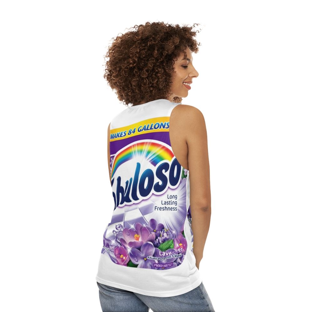 Lavender Household Cleaner Unisex Fresh Tank Top - women back