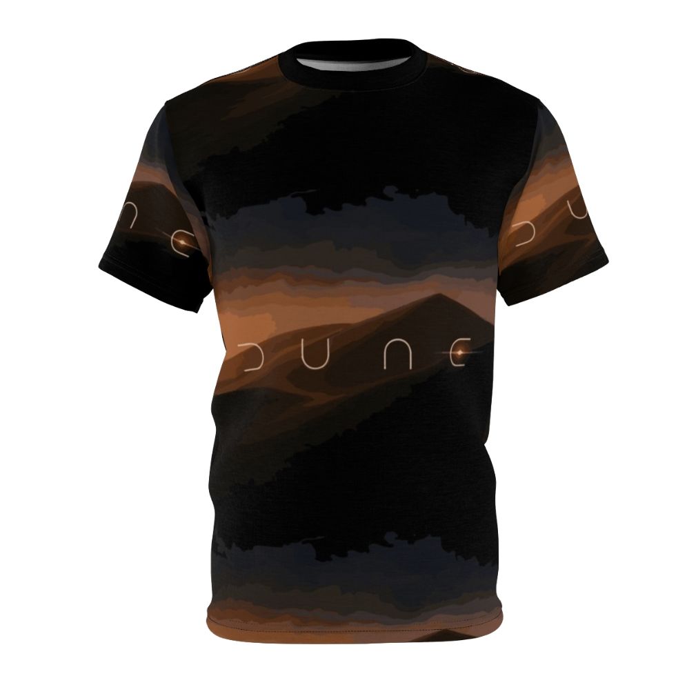 Dune landscape design printed on a high-quality t-shirt