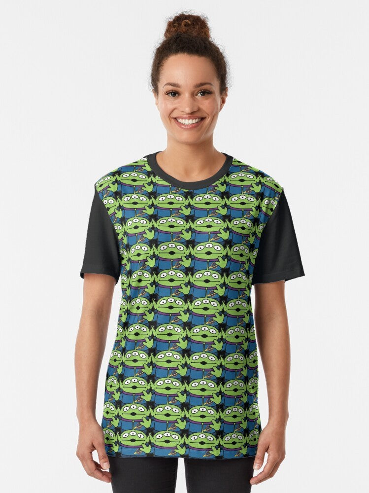 Aliens graphic t-shirt featuring characters and references from the Toy Story animated film series - Women