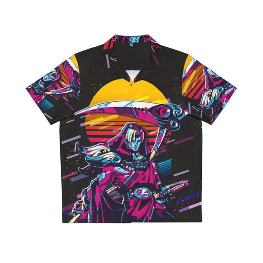 Retro Thanatos Hades 80s Hawaiian Shirt