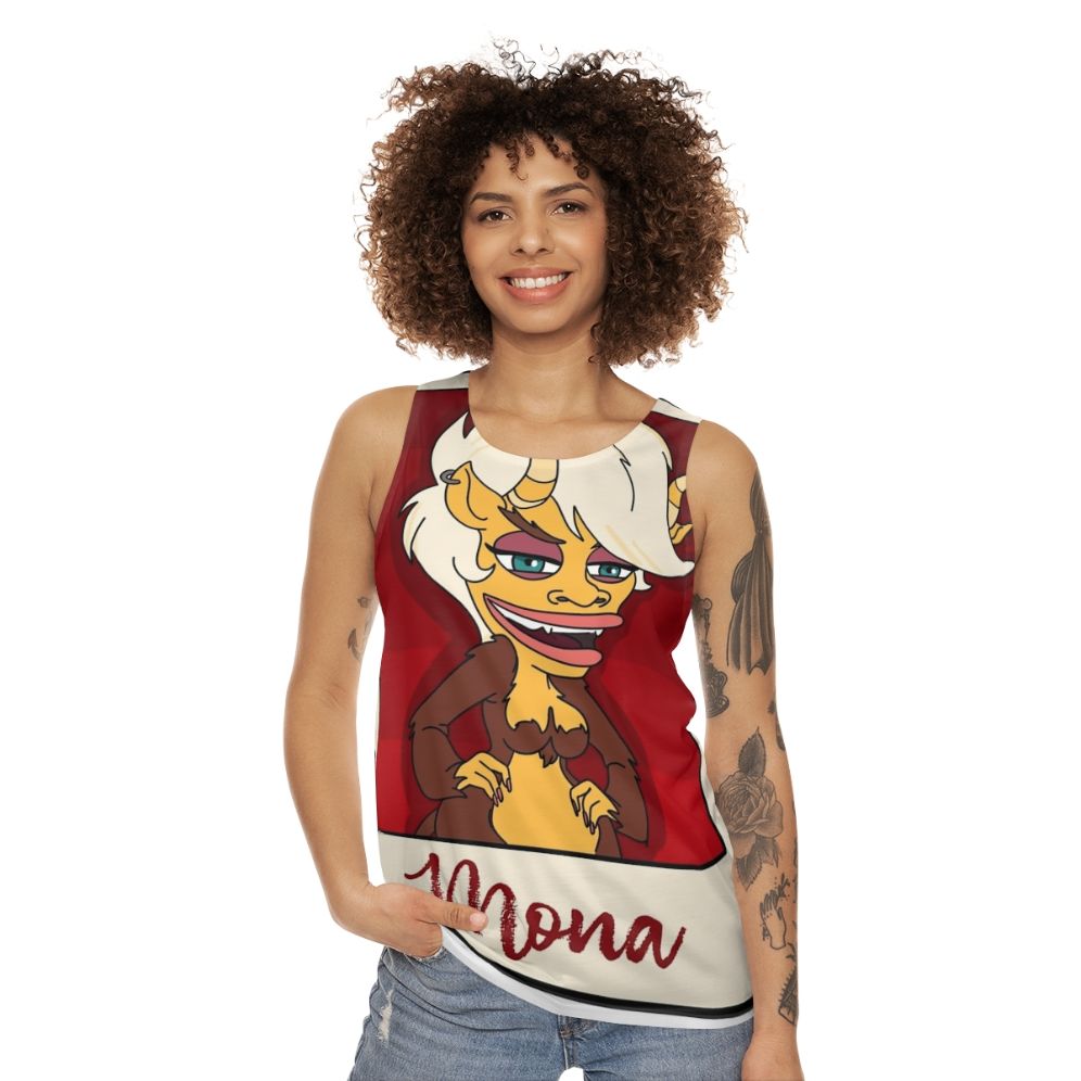 Big Mouth Hormone Monster Mona Unisex Tank Top - women