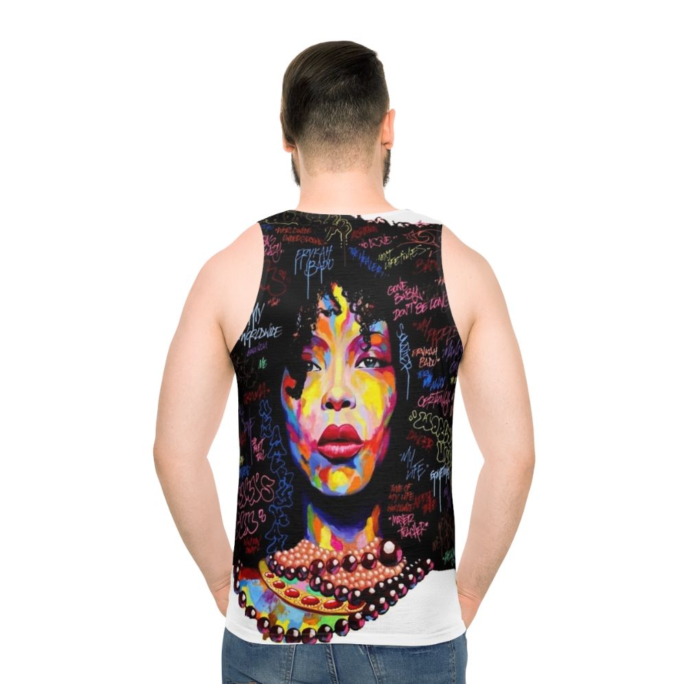 Graffiti Hair Unisex Tank Top - men back