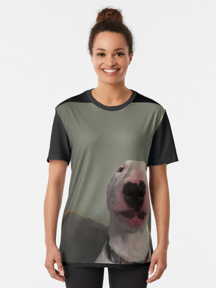 Puppernelson "Walter" dog t-shirt featuring a bull terrier - Women