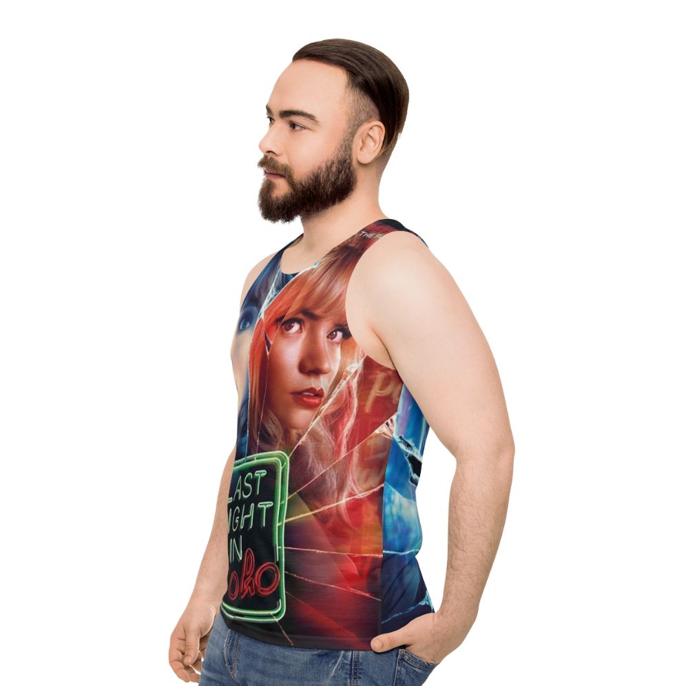 Last Night in Soho Unisex Horror Thriller Tank Top - men side