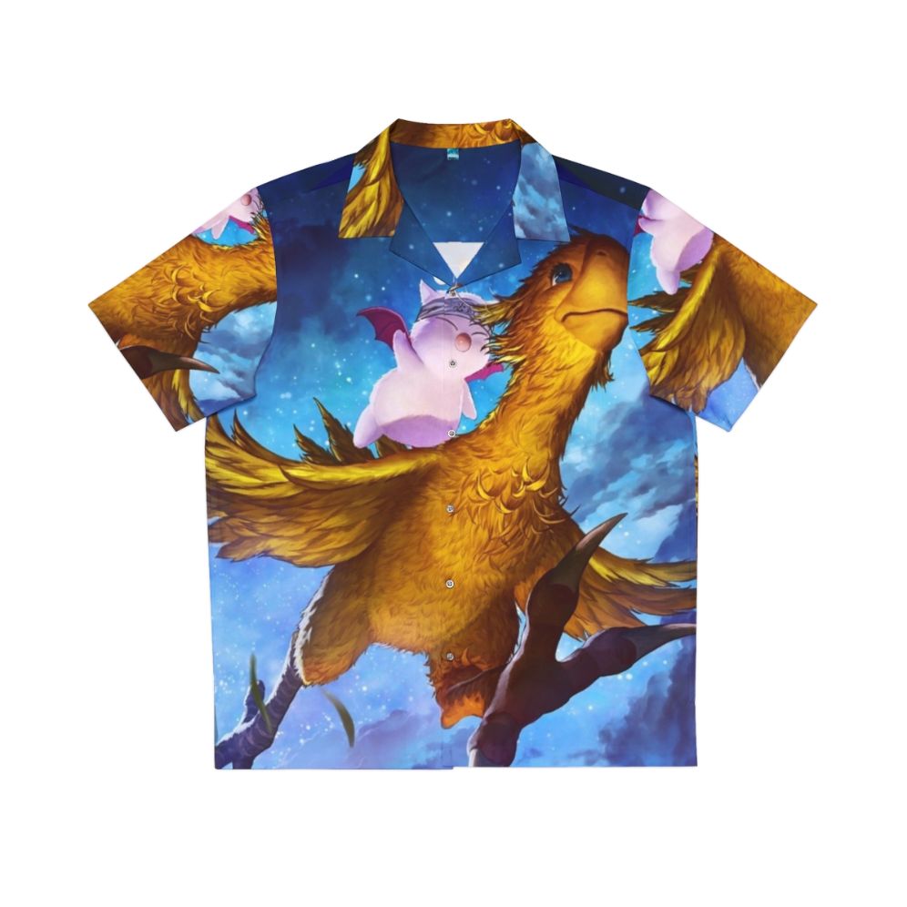 Chocobo Mogry Hawaiian Shirt - Fantasy Video Game Inspired Clothing