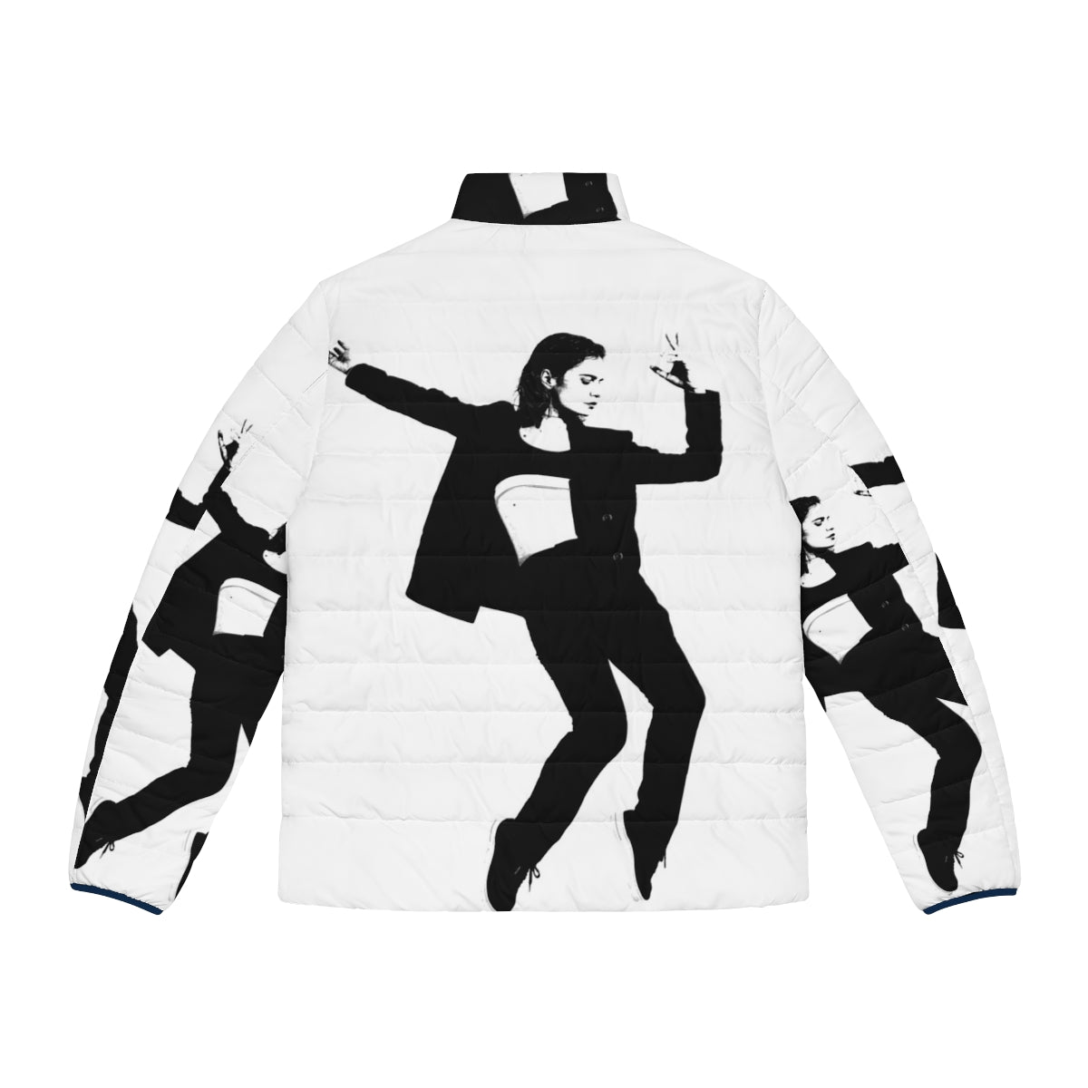 Christine and the Queens wearing a stylish puffer jacket - Back