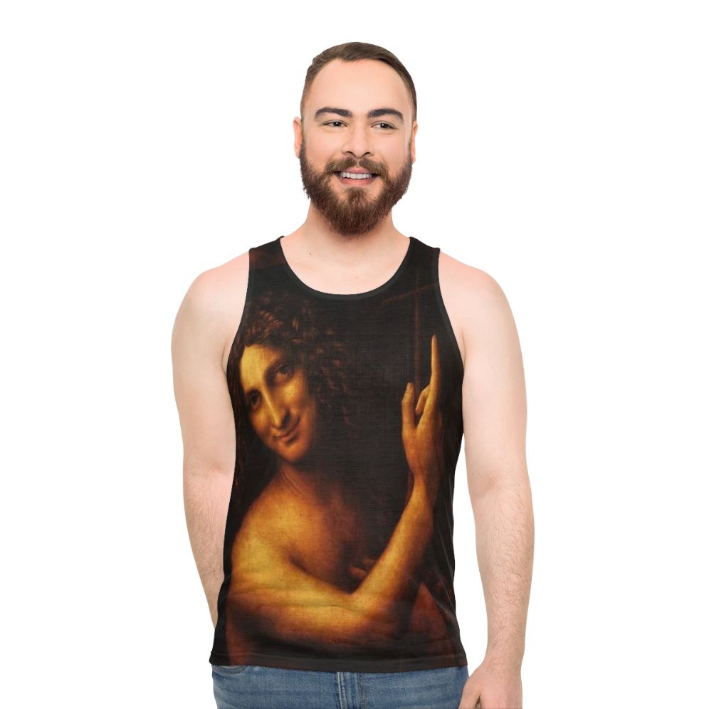 Leonardo da Vinci's St John Baptist Unisex Tank Top - men