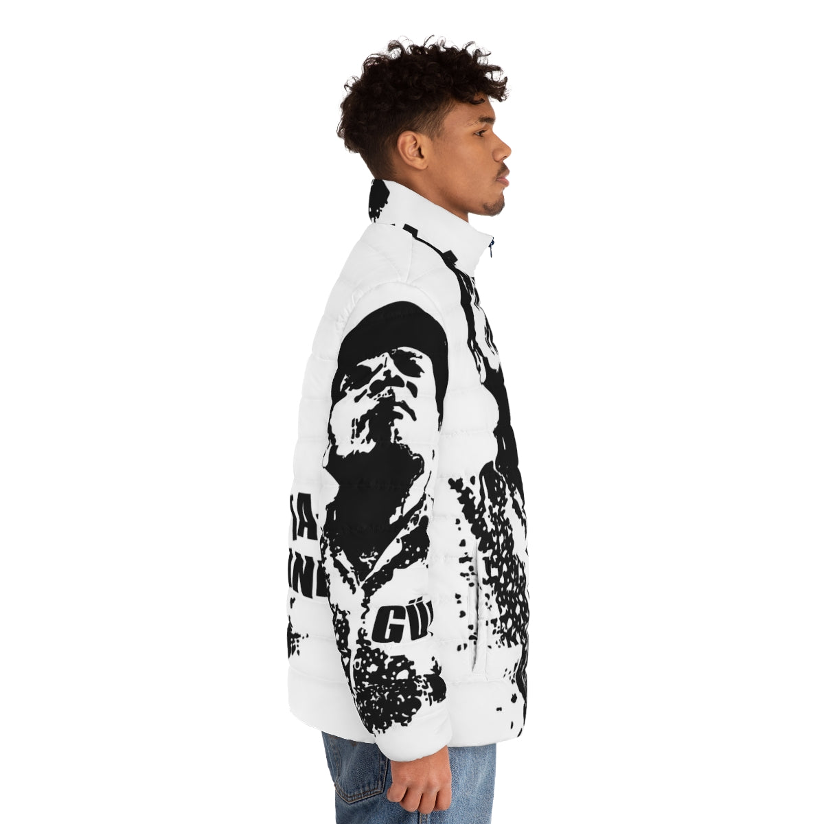 Tata Guines Rumba-Inspired Puffer Jacket with Cuban-inspired design - men side right