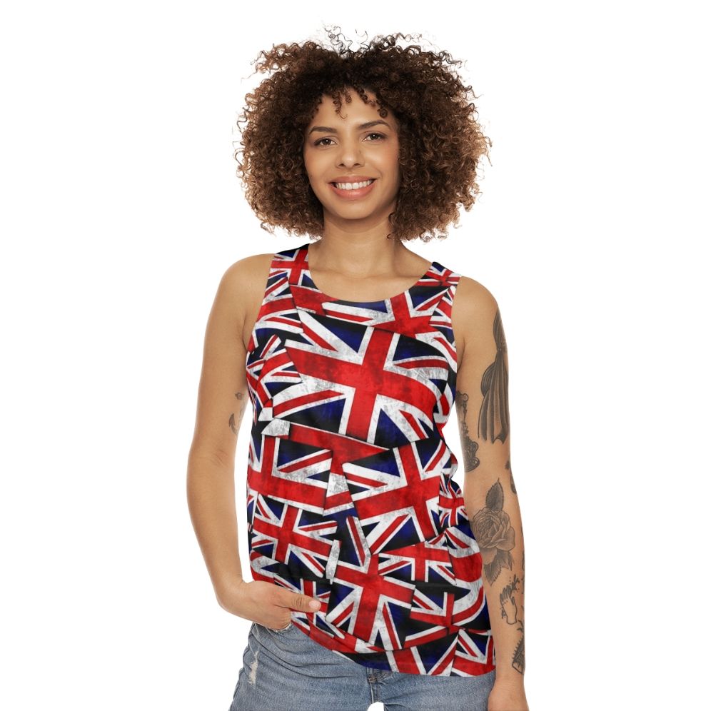 British Union Jack Flag Unisex Tank Top - women