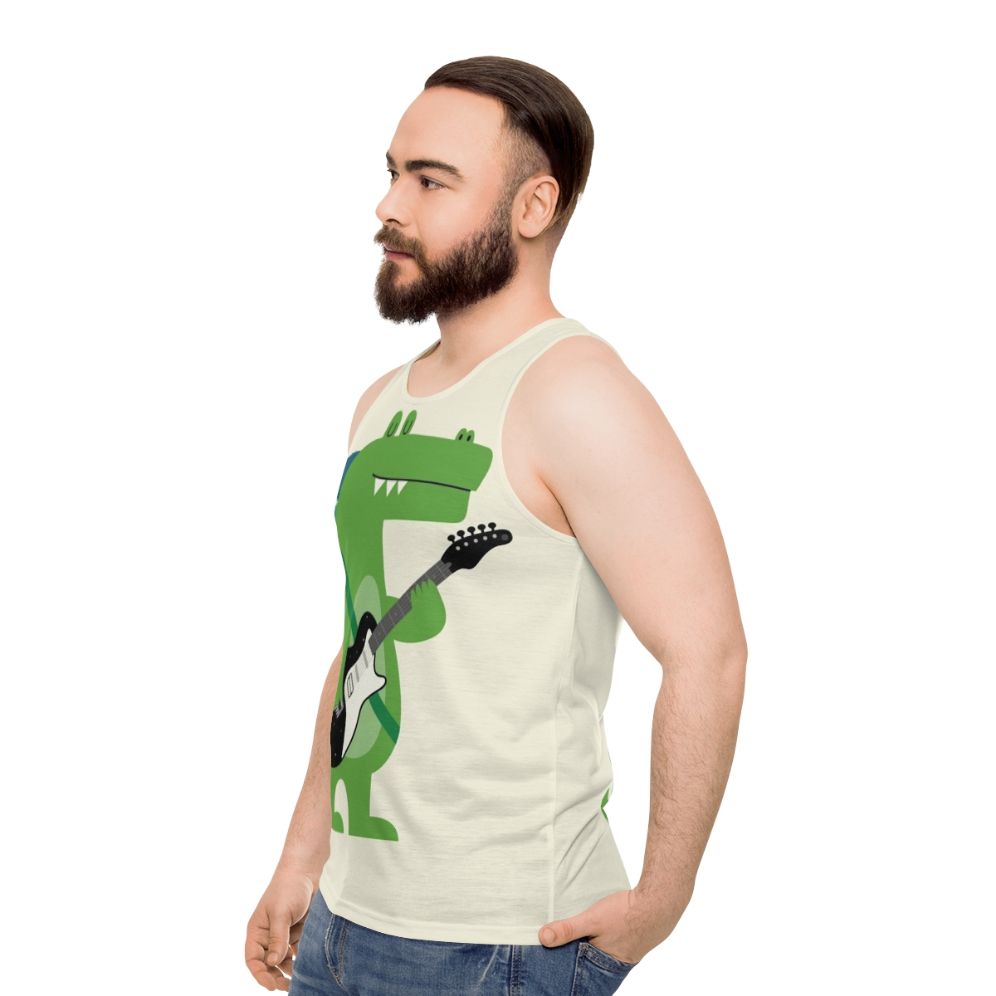 Crocodile rock unisex tank top - men side