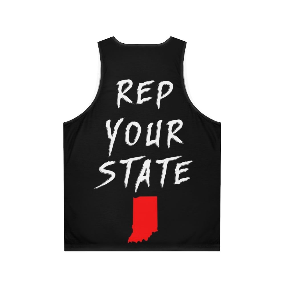 Indiana State Pride Unisex Tank Top - Back