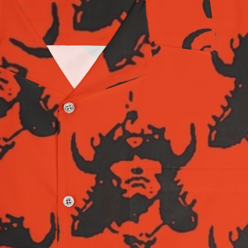 Barbarian Hawaiian Shirt with Sci-Fi and Movie Themed Graphics - Detail