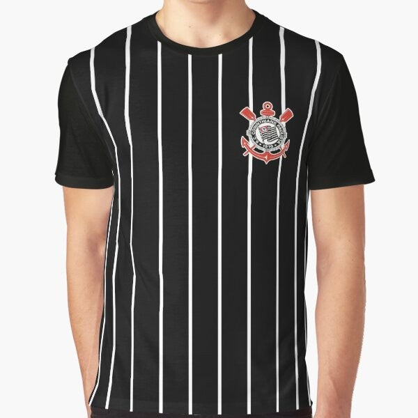 Corinthians Graphic T-Shirt with Team Logo and Colors