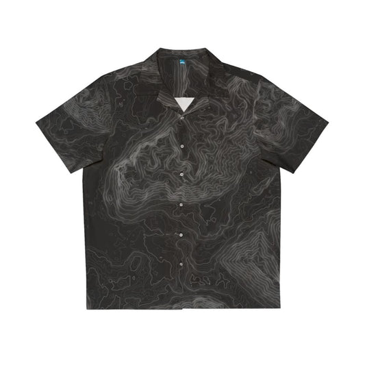 North Bend Topo Map Dark Hawaiian Shirt