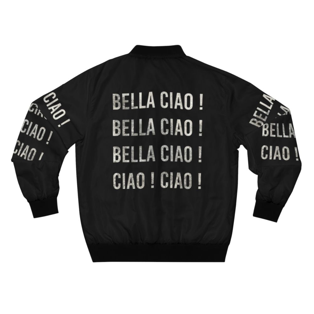 Bella Ciao bomber jacket inspired by the popular Netflix series La Casa de Papel - Back