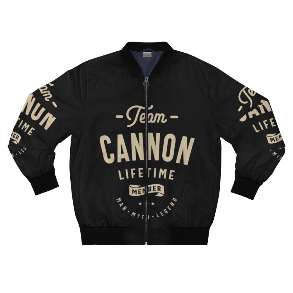 Personalized Cannon Bomber Jacket with Bold and Witty Design