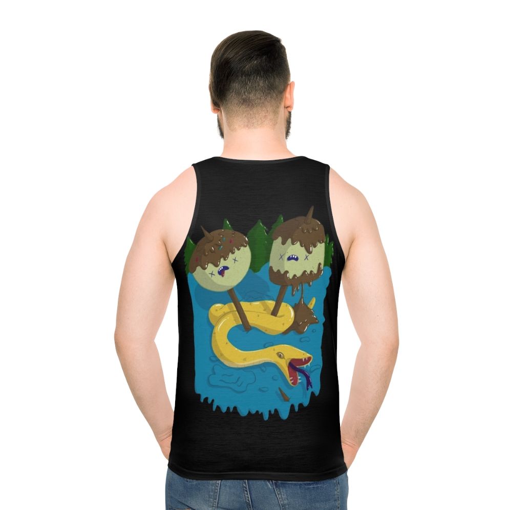 Adventure Time Princess Bubblegum Rocket Unisex Tank Top - men back