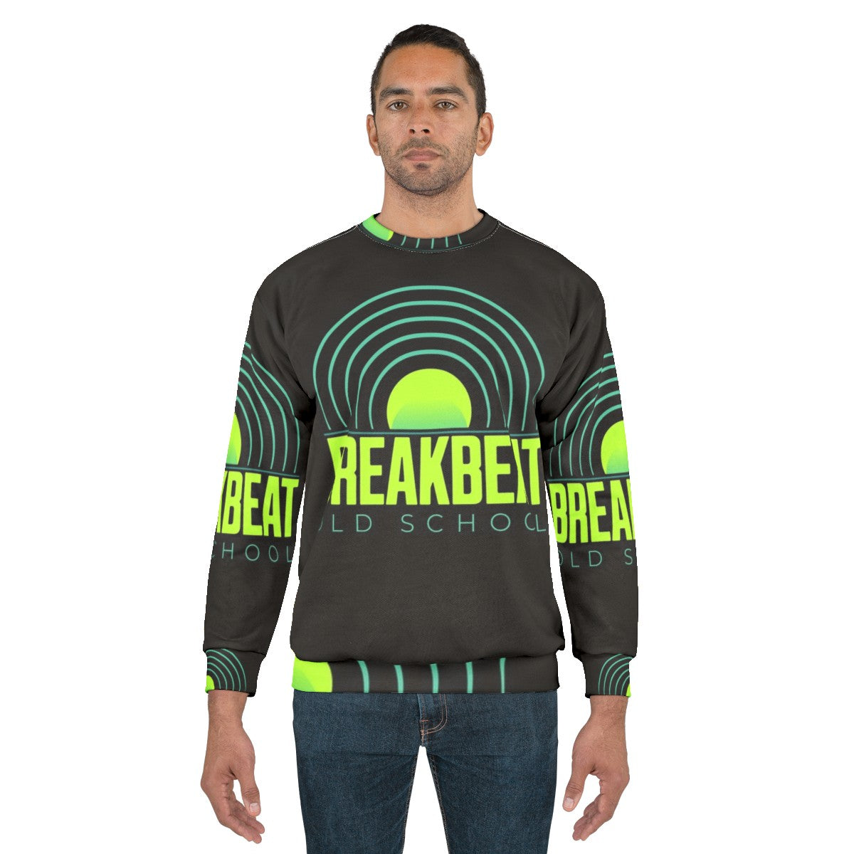 Breakbeat old school music vintage sweatshirt - men