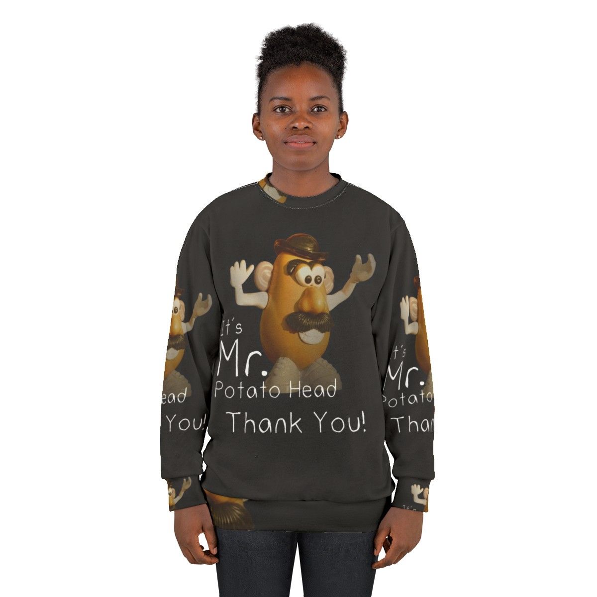 Anti-Woke Mr. Potato Head Sweatshirt - Satirical Pop Culture Clothing - women