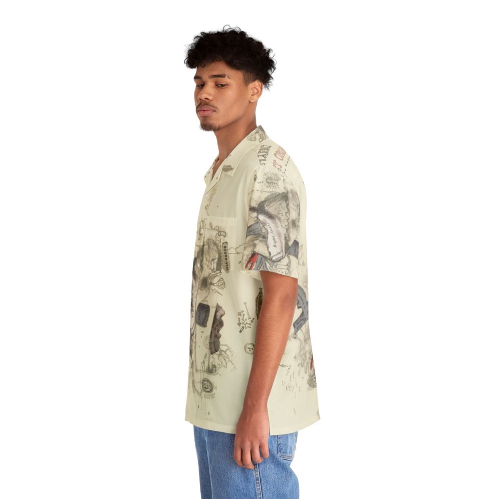 Retro music-inspired oversized Hawaiian shirt - People Left