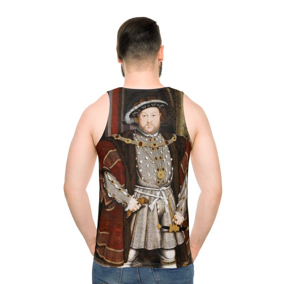 Henry VIII Tudor Dynasty Unisex Tank Top - men back