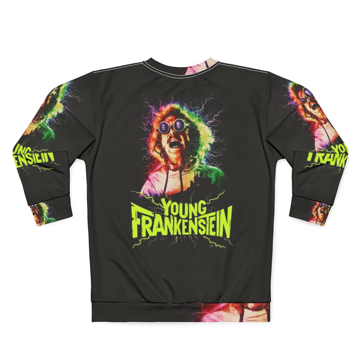 Gene Wilder Young Frankenstein Parody Sweatshirt - Back