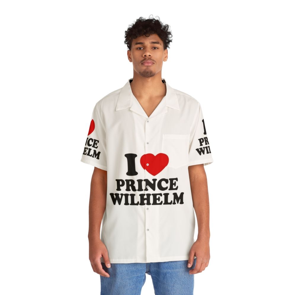 Prince Wilhelm Hawaiian Shirt, Young Royals, Edvin Ryding, Omar Rudberg - People Front