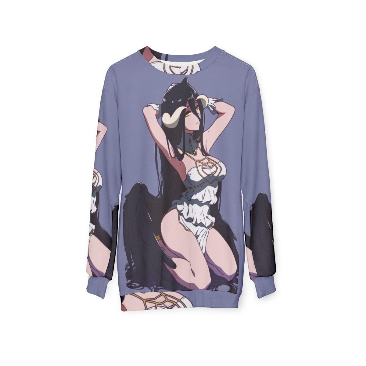 Anime Albedo Sweatshirt - Overlord Demon Girl Merchandise - hanging