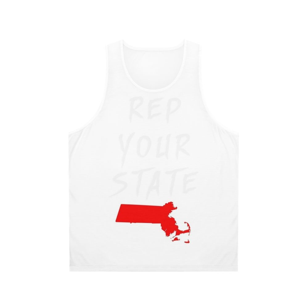 Massachusetts state pride unisex tank top