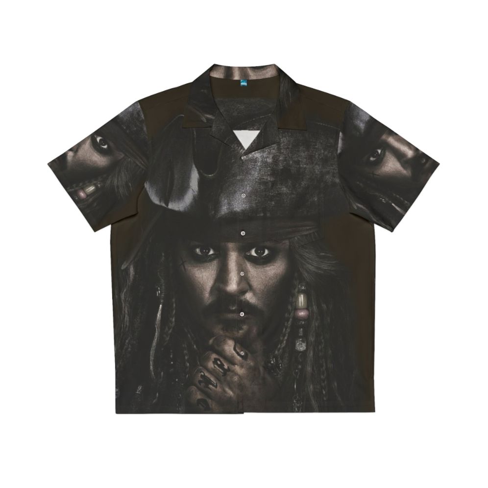 Captain Jack Sparrow Hawaiian Shirt featuring Johnny Depp