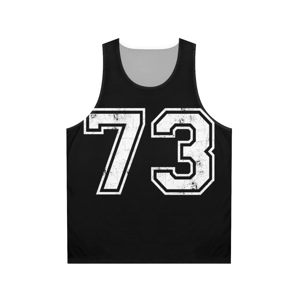 Number 73 Jersey Sports Unisex Tank Top