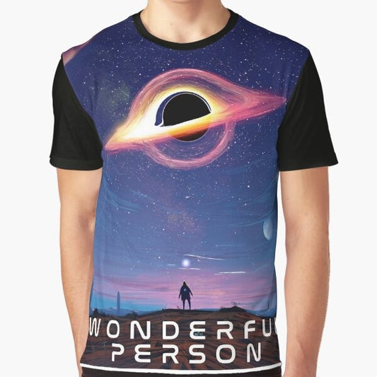 Space and astronomy themed t-shirt with the text "Wonderful Person"