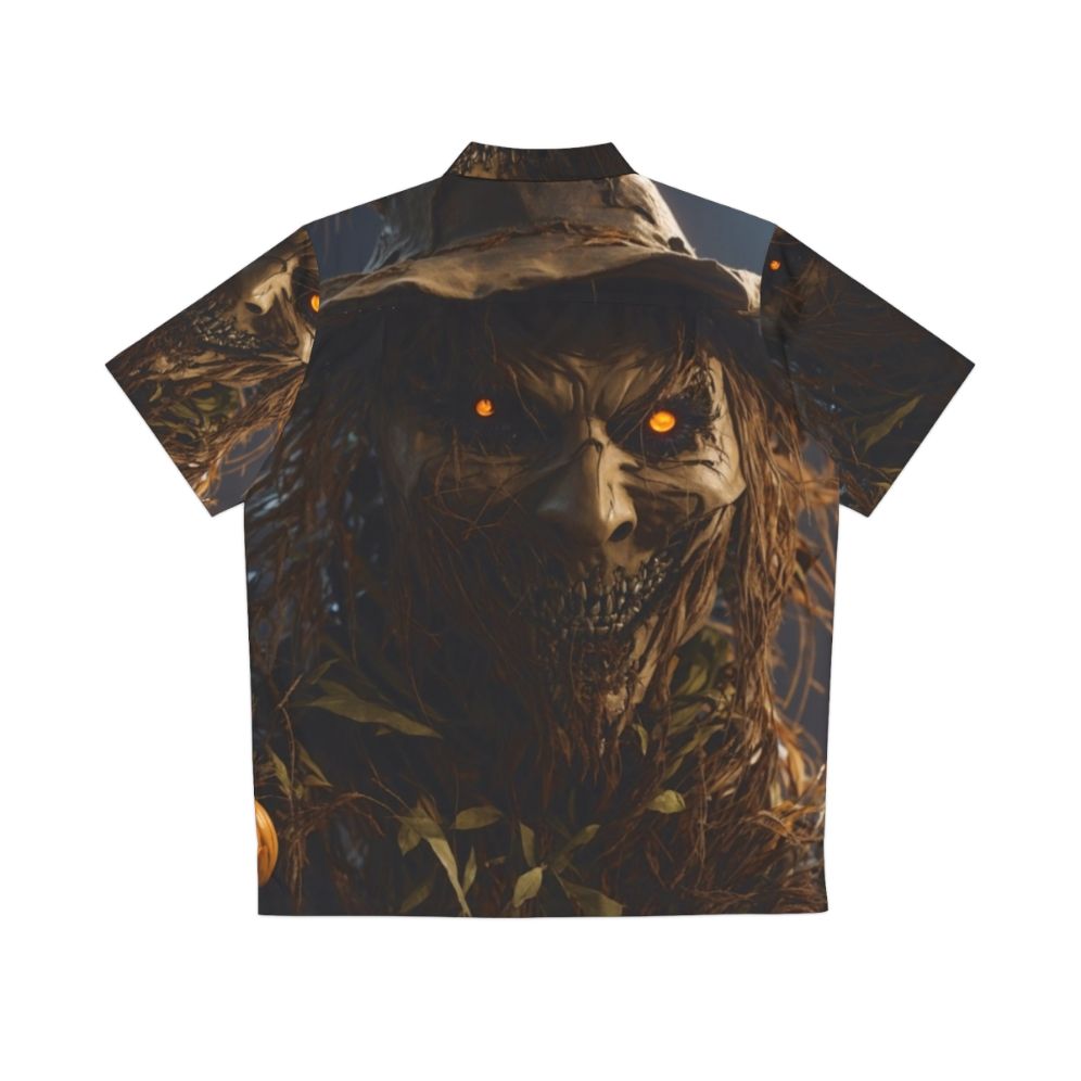 Scary Scarecrow Hawaiian Shirt for Halloween - Back