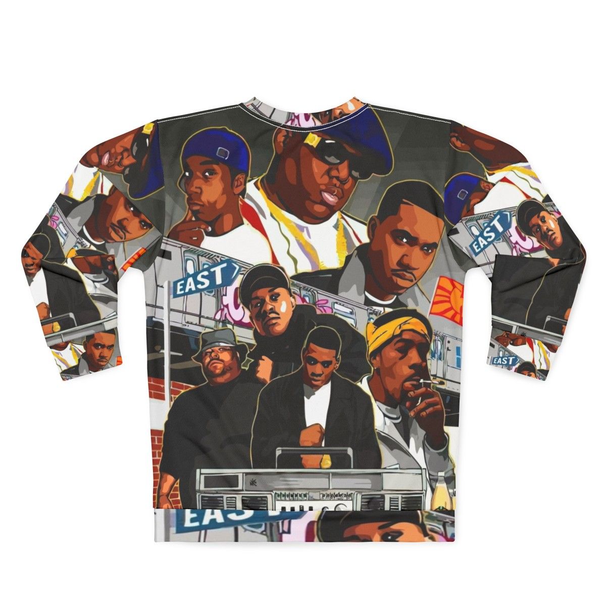 NWA 90s Rap Vintage Hip Hop Sweatshirt - Back