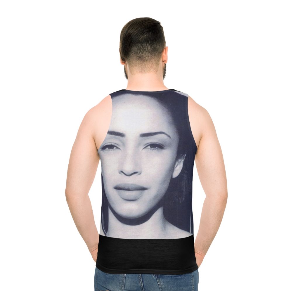 Vintage Sade Singer Unisex Tank Top - men back