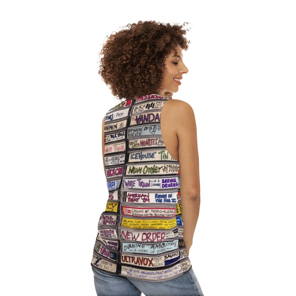 Punk Cassettes Unisex Tank Top - women back