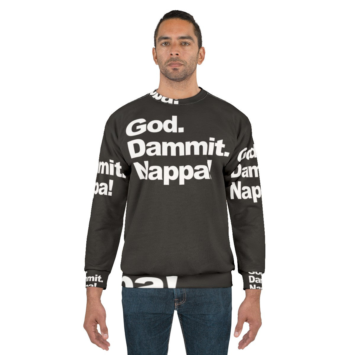 God Dammit Nappa Dragon Ball Z Abridged Parody Sweatshirt - men