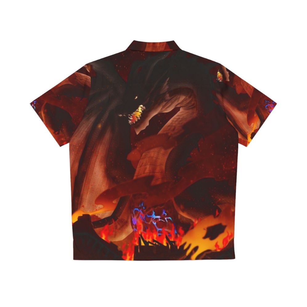 Fatalis Dragon Hawaiian Shirt for Monster Hunter Fans - Back