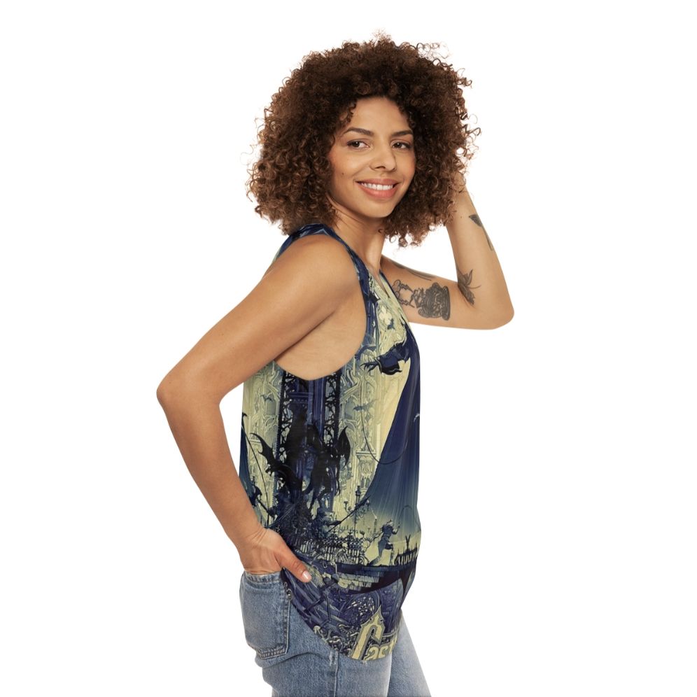 Castlevania unisex gaming tank top - women side